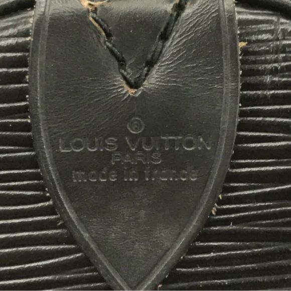 LOUIS VUITTON LV 50 Black Epi KeepAll Boston Weekend Travel Bag Duffle VI8911 - Picture 7 of 17